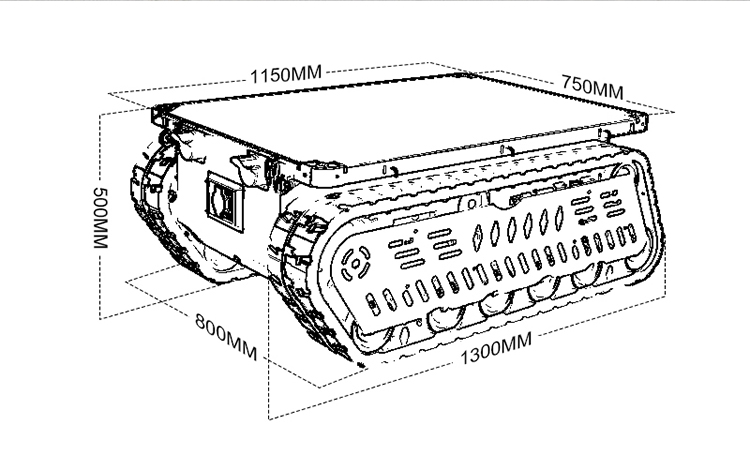 Heavy Duty Tank Chassis Robot  - đánh giá và giá Robot Track