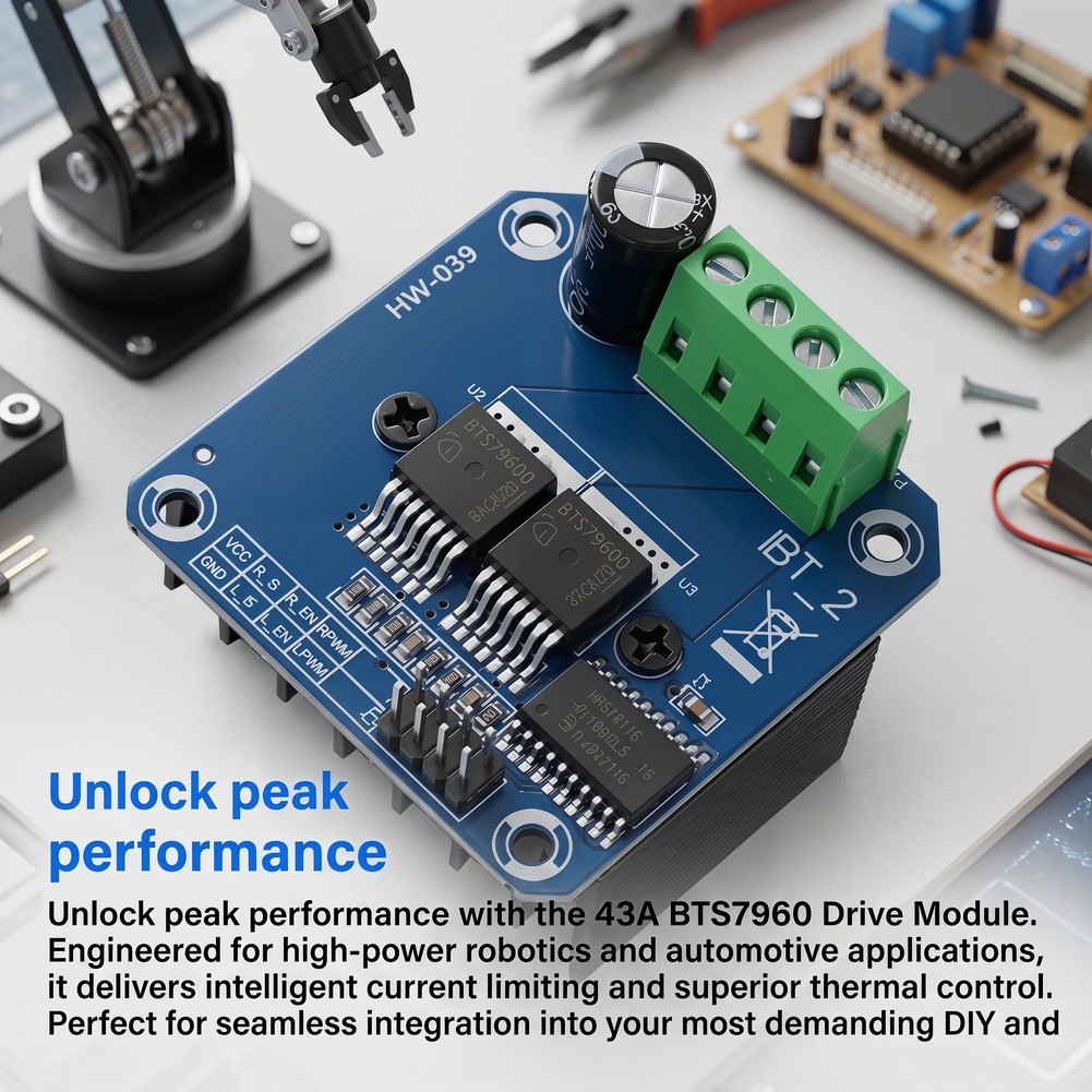 43A BTS7960 Dual H-Bridge Moto - đánh giá và giá Motor Driver Module