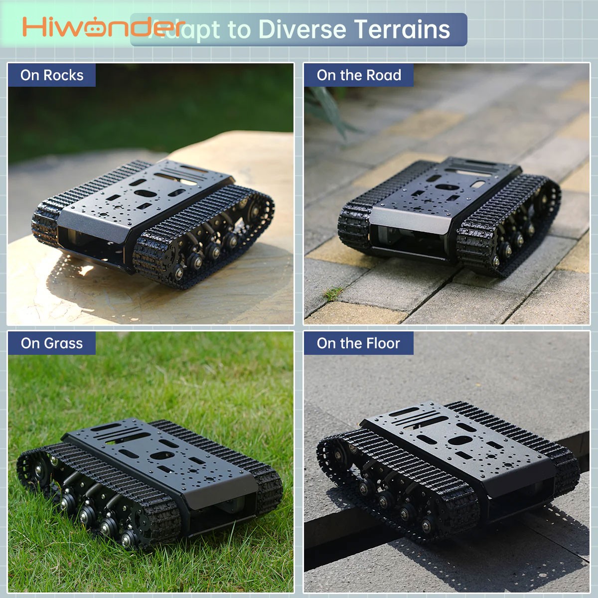 Hiwonder Tracked Tank Robot Ch - đánh giá và giá Tracked Robot Chassis