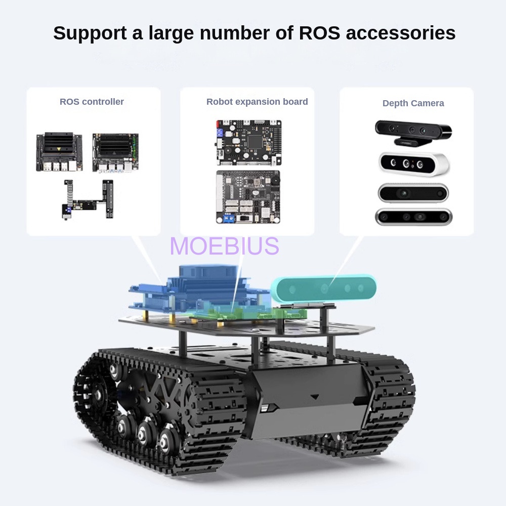 10KG Payload Metal Shock Absor - đánh giá và giá Tracked Robot Chassis