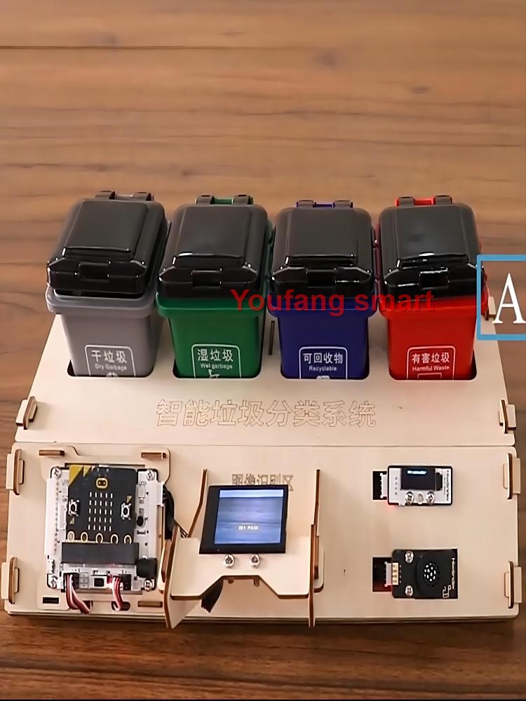 Waste Sorting Robot Kit AI Vis - đánh giá và giá Microbit Robot
